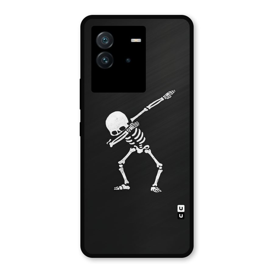 Skeleton Dab White Metal Back Case for iQOO Neo 6 5G