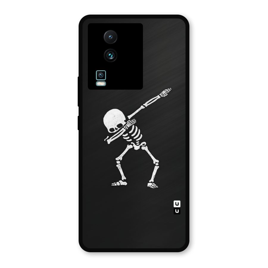 Skeleton Dab White Metal Back Case for iQOO Neo 7 Pro