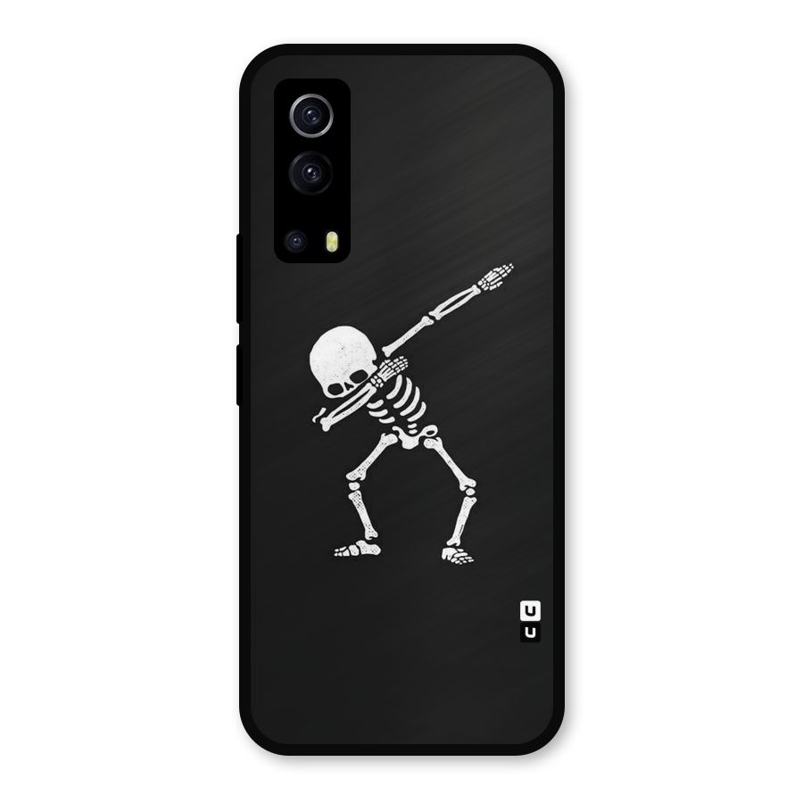 Skeleton Dab White Metal Back Case for iQOO Z3