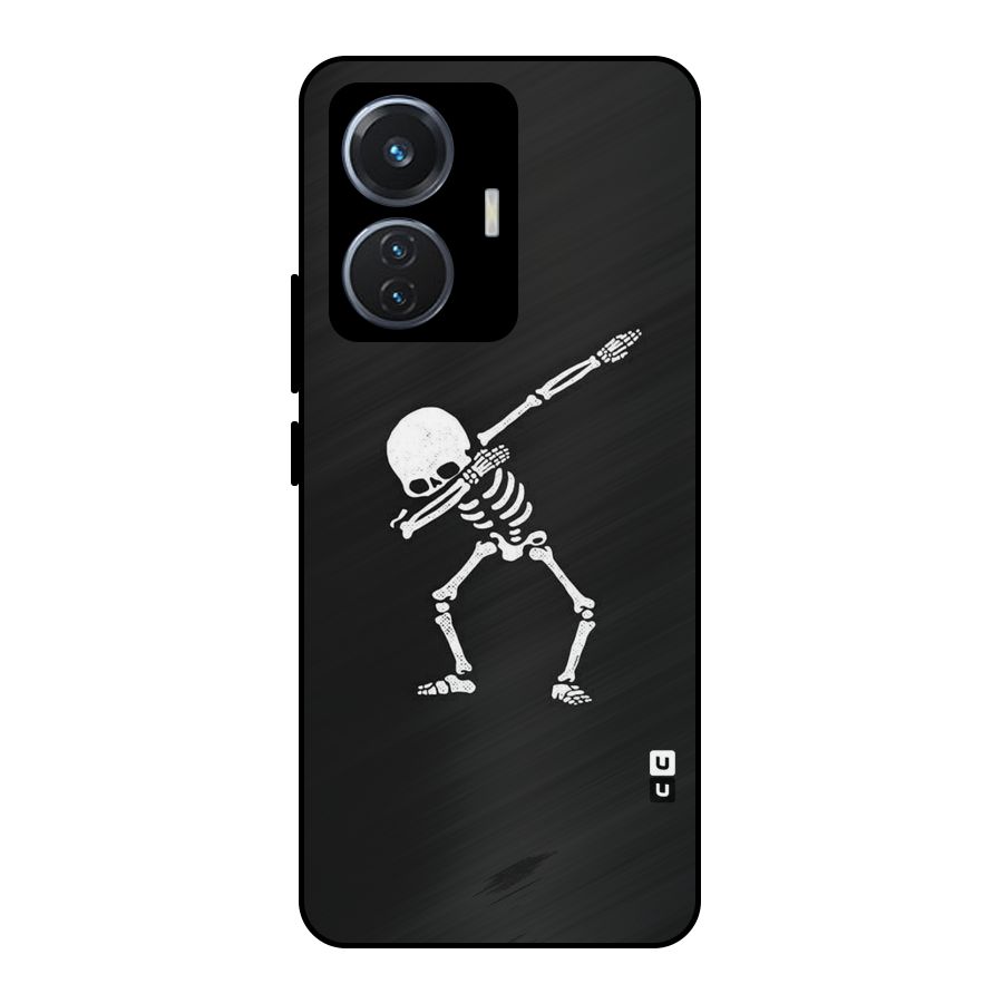Skeleton Dab White Metal Back Case for iQOO Z6 44W