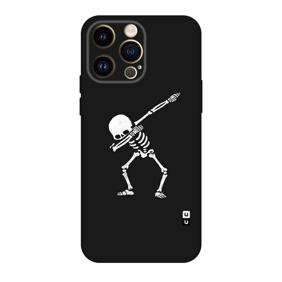 Skeleton Dab White Original Polycarbonate Back Case for iPhone 14 Pro Max