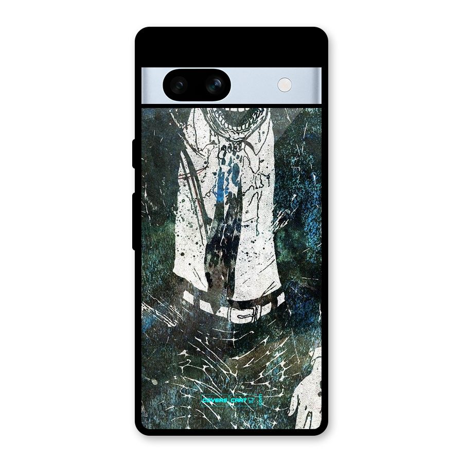 Skeleton in a Suit Glass Back Case for Google Pixel 7a
