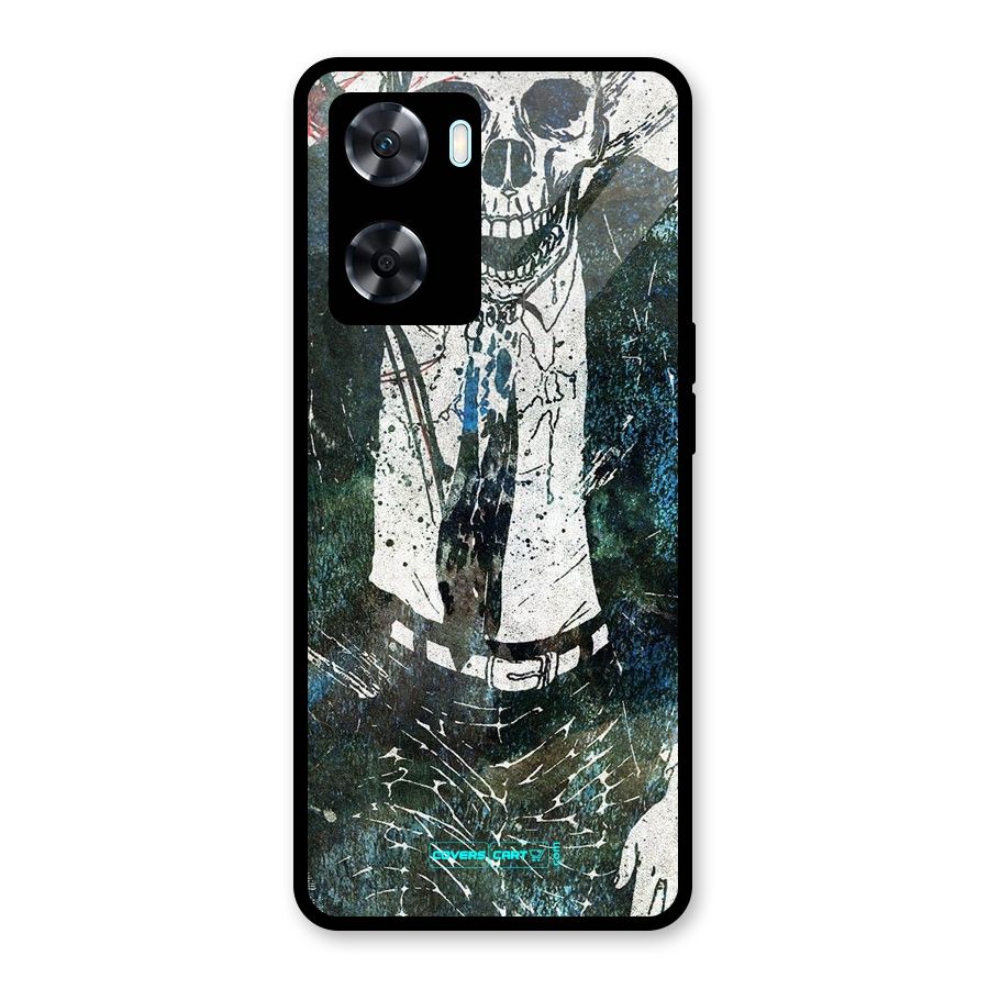 Skeleton in a Suit Glass Back Case for Oppo A77s