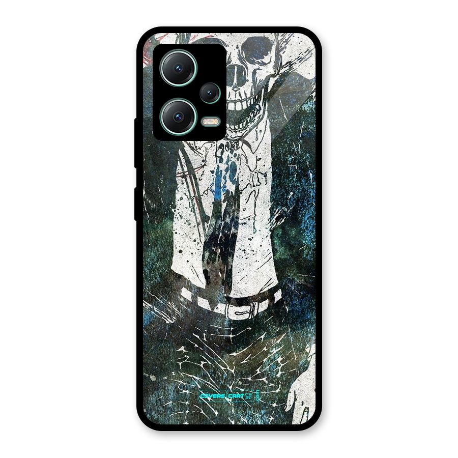 Skeleton in a Suit Glass Back Case for Poco X5