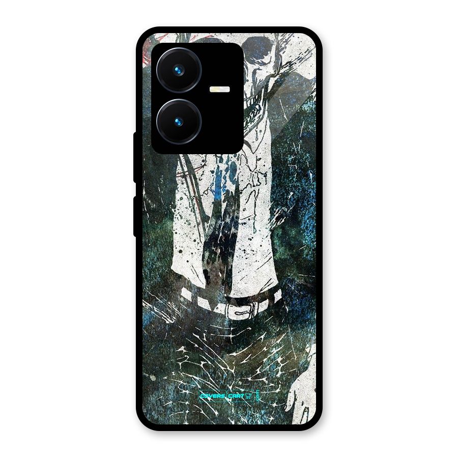 Skeleton in a Suit Glass Back Case for Vivo Y22s