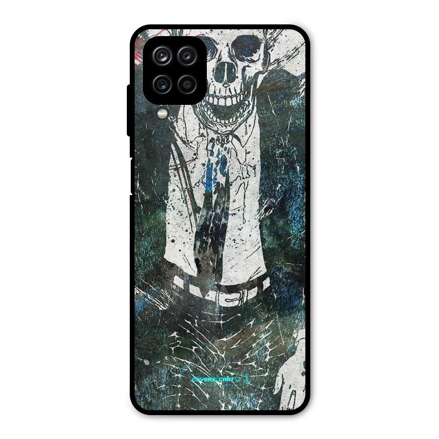 Skeleton in a Suit Metal Back Case for Galaxy A12