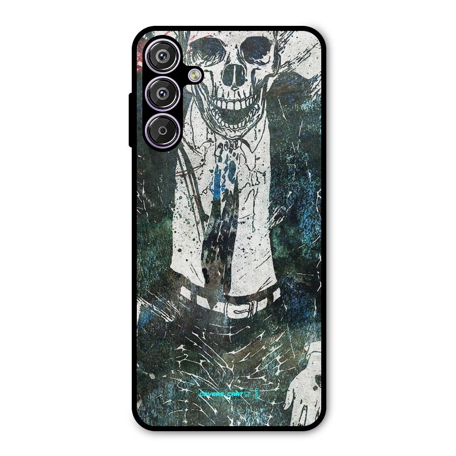 Skeleton in a Suit Metal Back Case for Galaxy M15