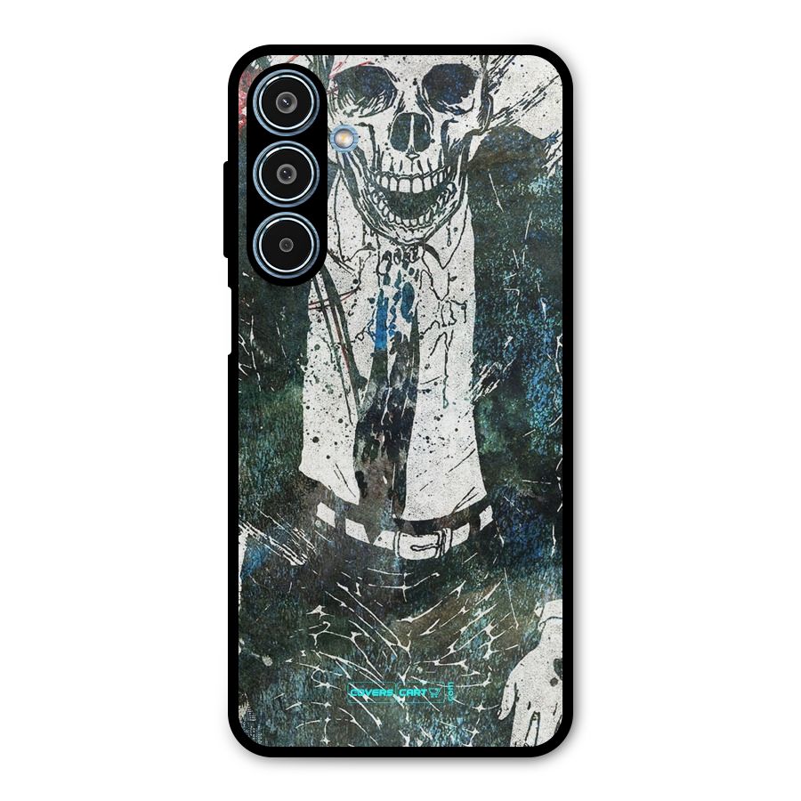 Skeleton in a Suit Metal Back Case for Galaxy M35