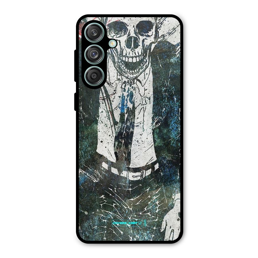 Skeleton in a Suit Metal Back Case for Galaxy M55 5G