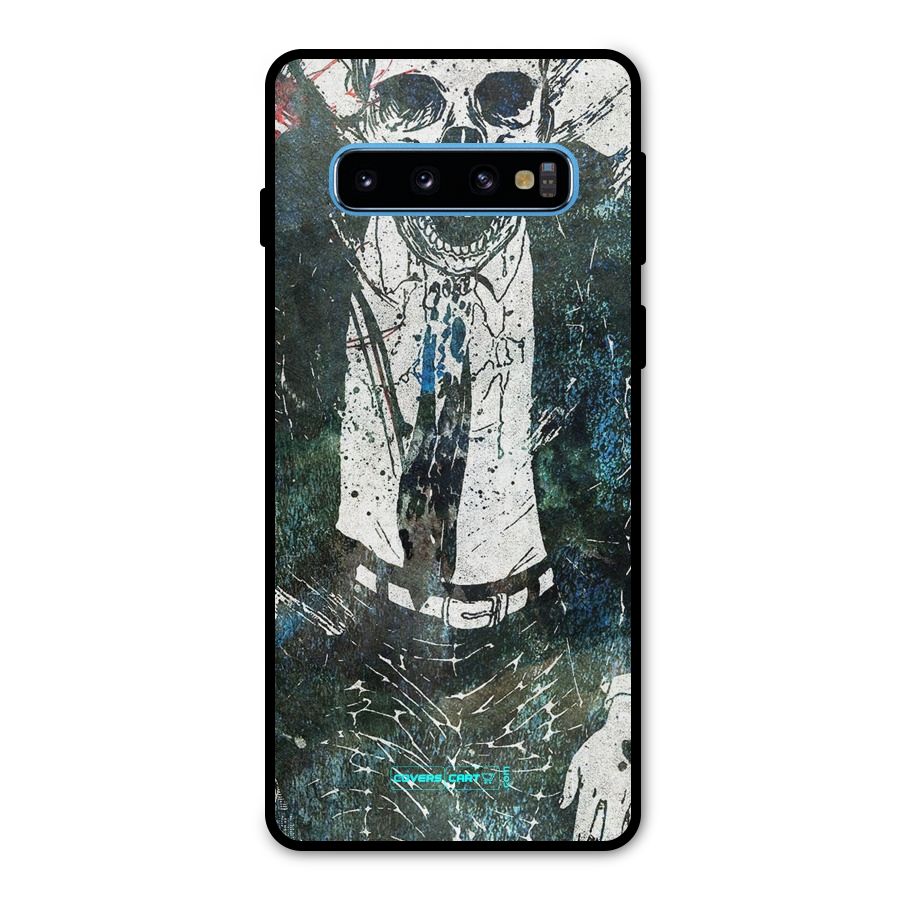 Skeleton in a Suit Metal Back Case for Galaxy S10