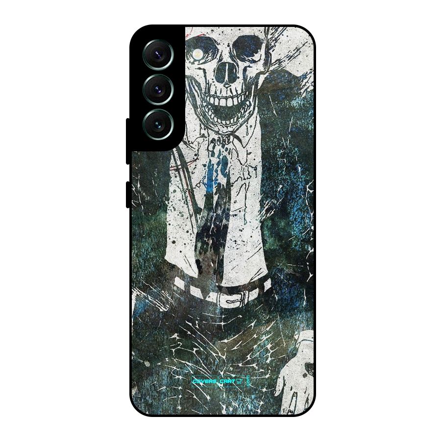 Skeleton in a Suit Metal Back Case for Galaxy S22 Plus 5G