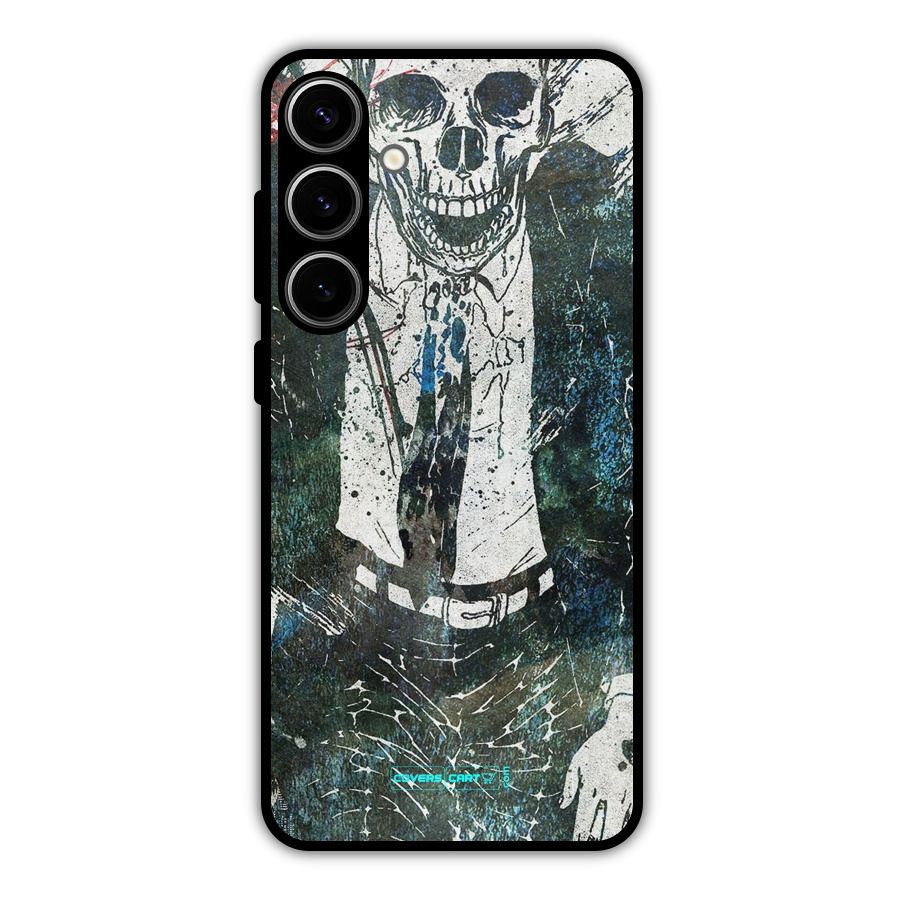Skeleton in a Suit Metal Back Case for Galaxy S24 Plus