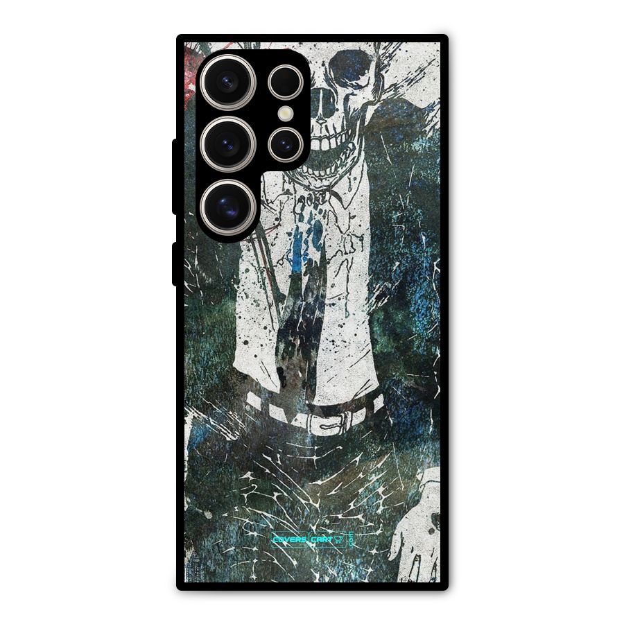 Skeleton in a Suit Metal Back Case for Galaxy S24 Ultra