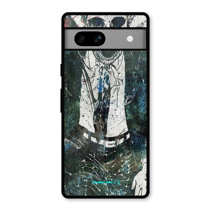 Skeleton in a Suit Metal Back Case for Google Pixel 7a