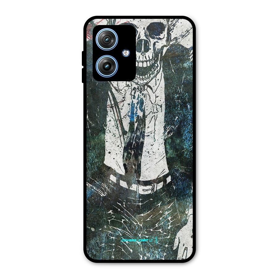 Skeleton in a Suit Metal Back Case for Moto G54