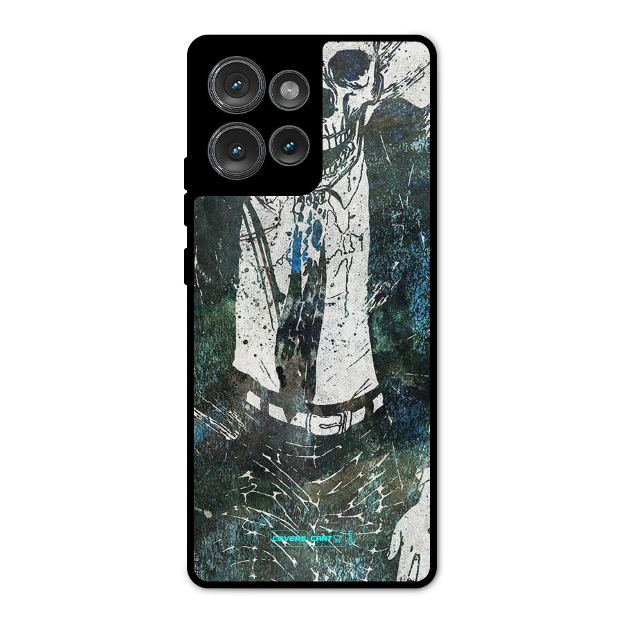 Skeleton in a Suit Metal Back Case for Motorola Edge 50