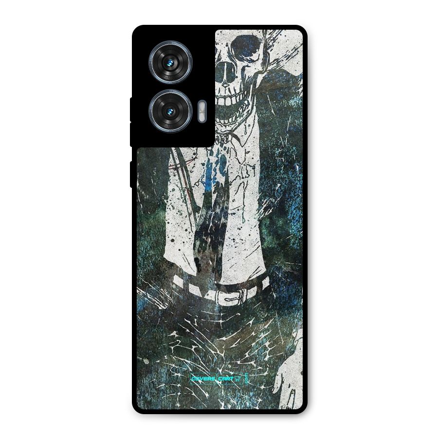 Skeleton in a Suit Metal Back Case for Motorola G96