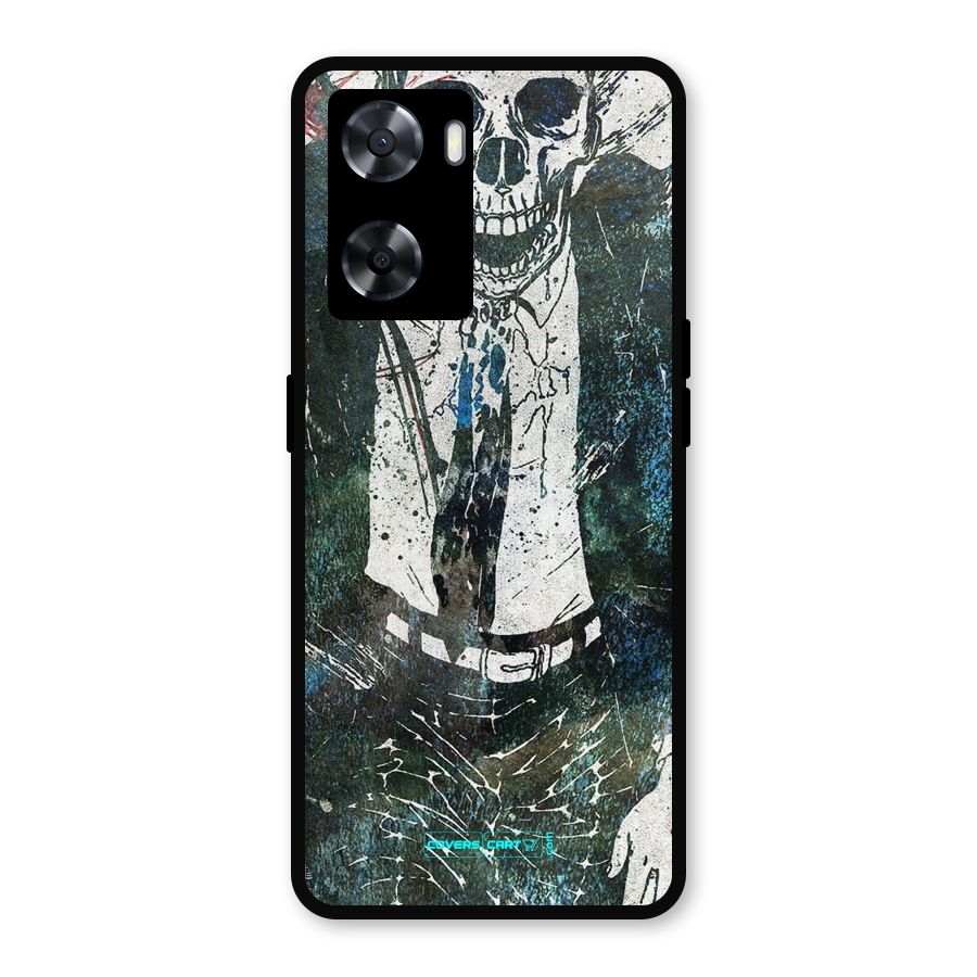 Skeleton in a Suit Metal Back Case for Oppo A57 2022
