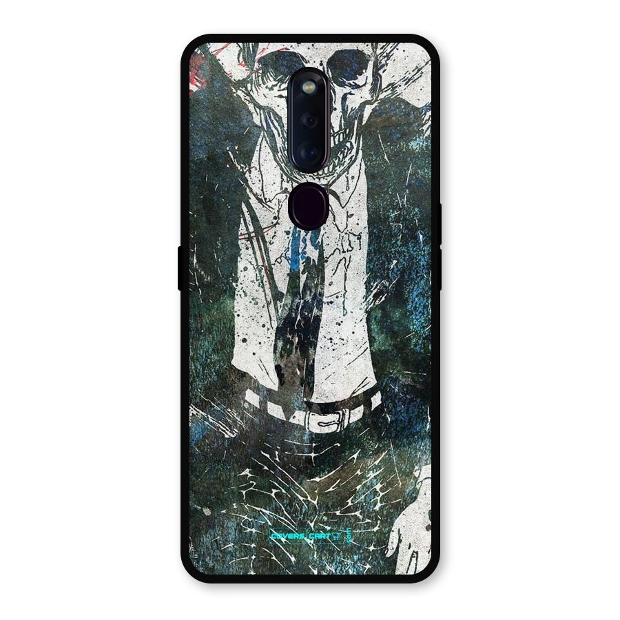 Skeleton in a Suit Metal Back Case for Oppo F11 Pro