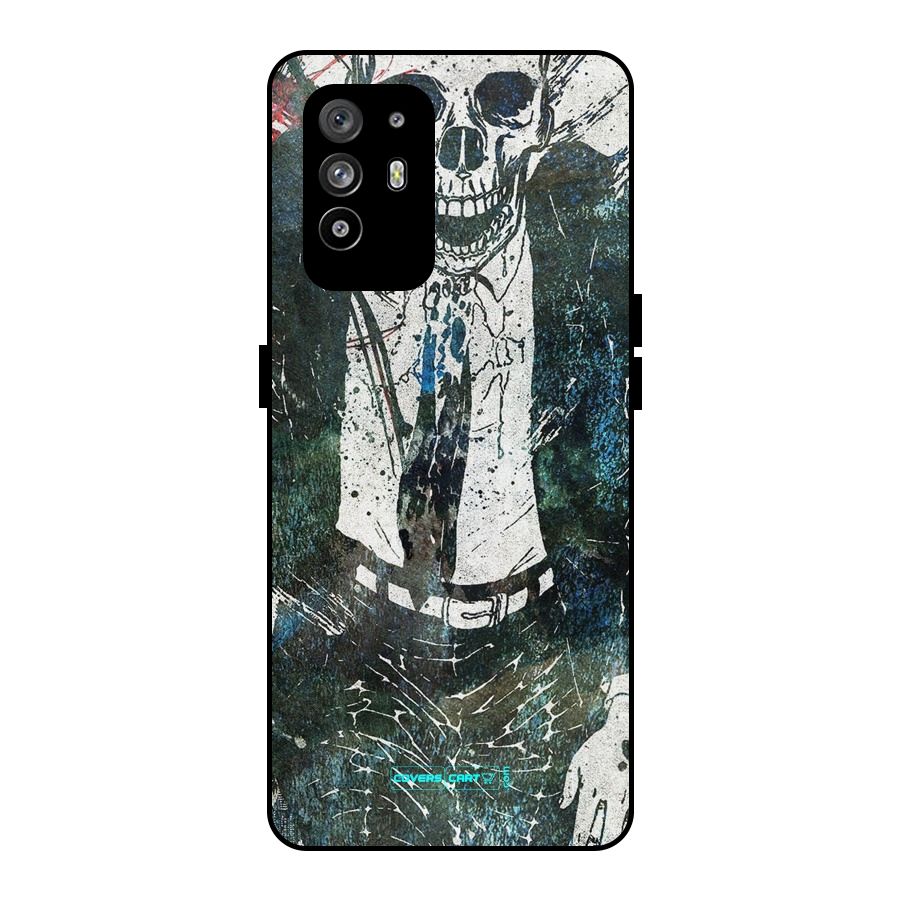 Skeleton in a Suit Metal Back Case for Oppo F19 Pro Plus 5G