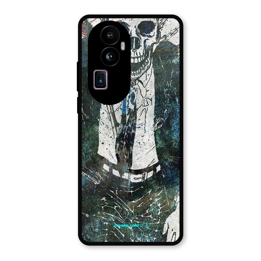 Skeleton in a Suit Metal Back Case for Oppo Reno10 Pro Plus