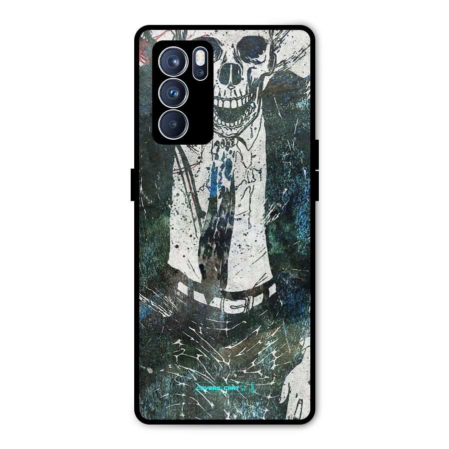 Skeleton in a Suit Metal Back Case for Oppo Reno6 Pro 5G