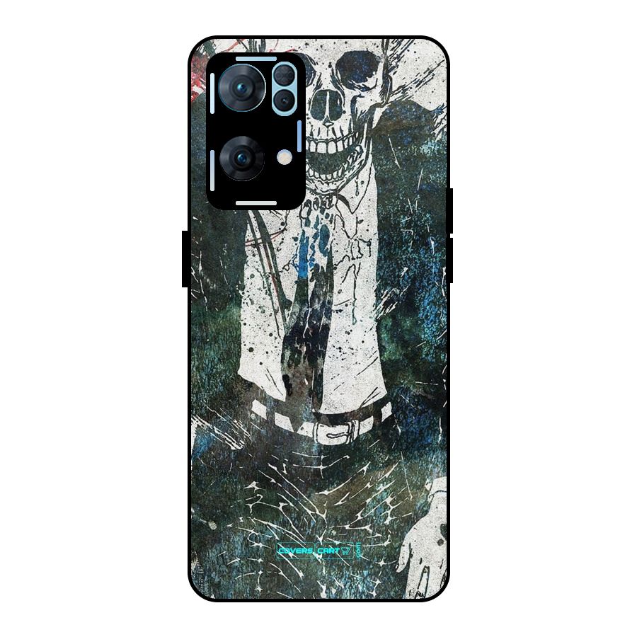 Skeleton in a Suit Metal Back Case for Oppo Reno7 Pro 5G