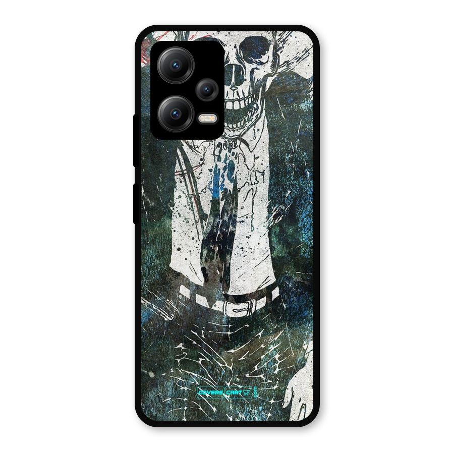 Skeleton in a Suit Metal Back Case for Redmi Note 12 5G
