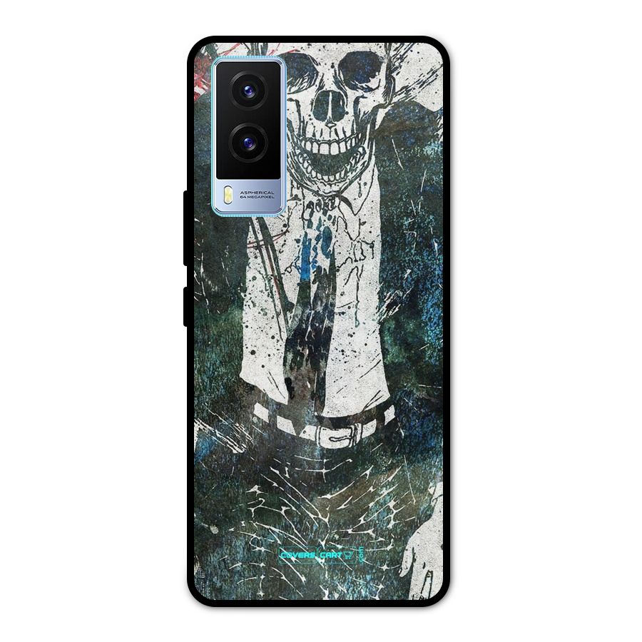 Skeleton in a Suit Metal Back Case for Vivo V21e 5G
