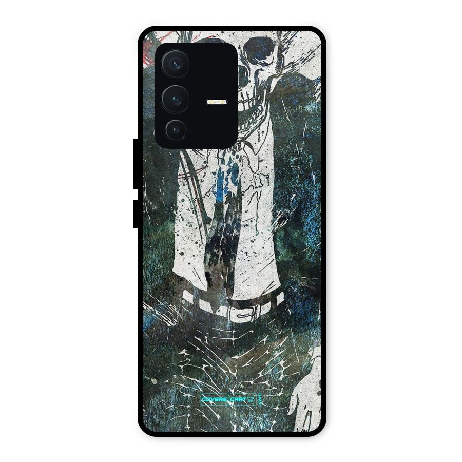Skeleton in a Suit Metal Back Case for Vivo V23 5G