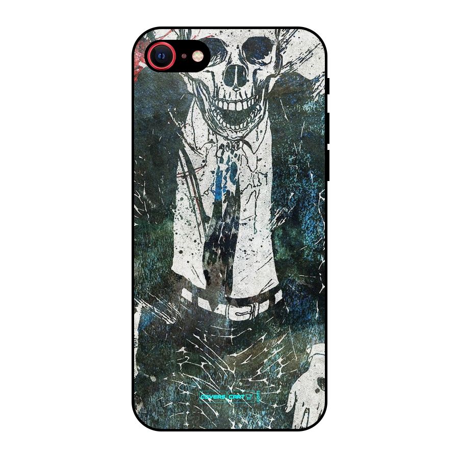 Skeleton in a Suit Metal Back Case for iPhone 8