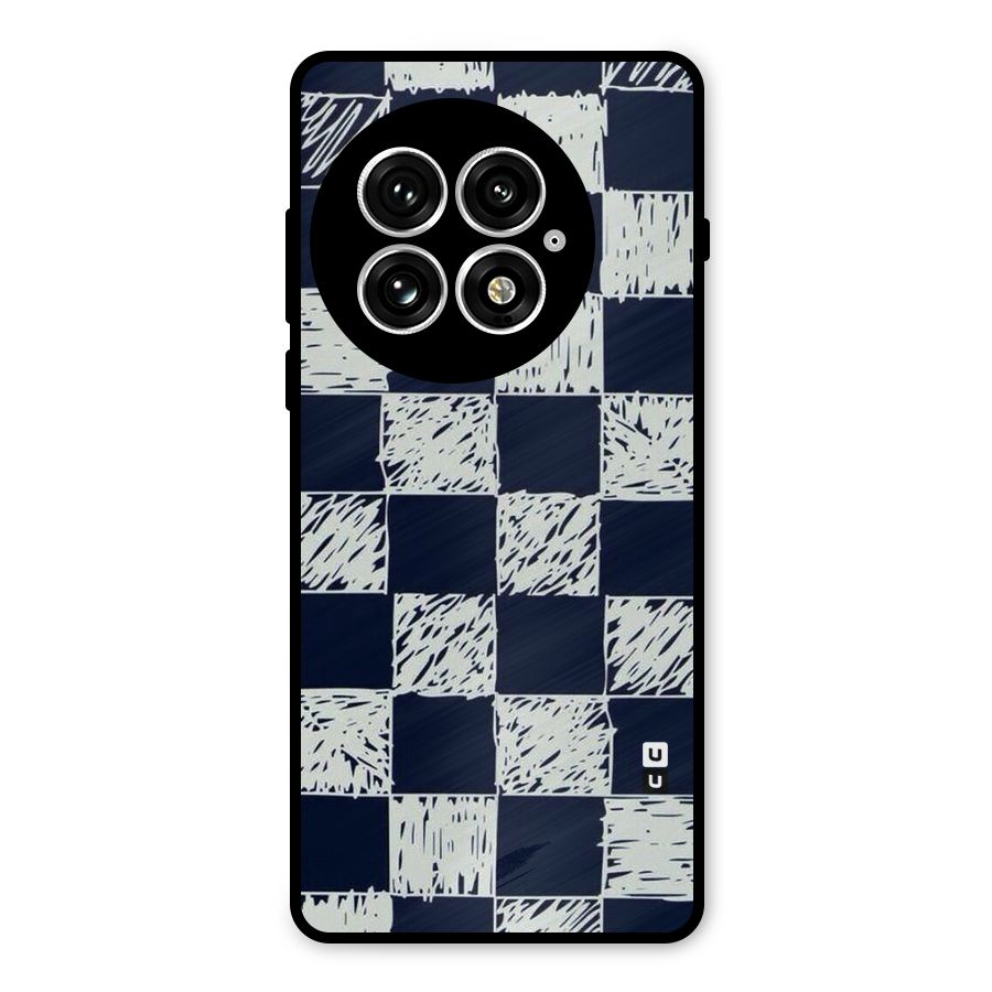Sketchy Check Design Metal Back Case for OnePlus 13