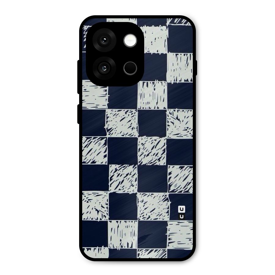 Sketchy Check Design Metal Back Case for OnePlus 13s