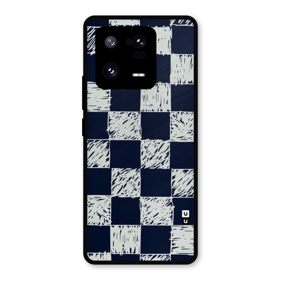 Sketchy Check Design Metal Back Case for Xiaomi 13 Pro