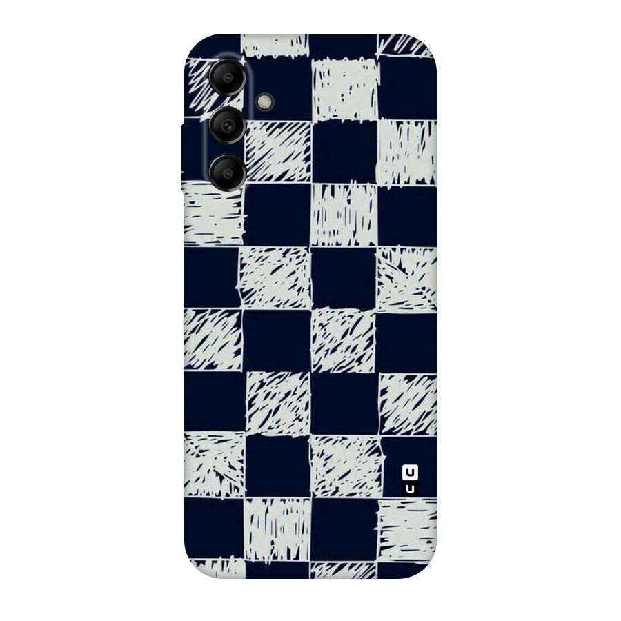 Sketchy Check Design Original Polycarbonate Back Case for Galaxy A14 5G