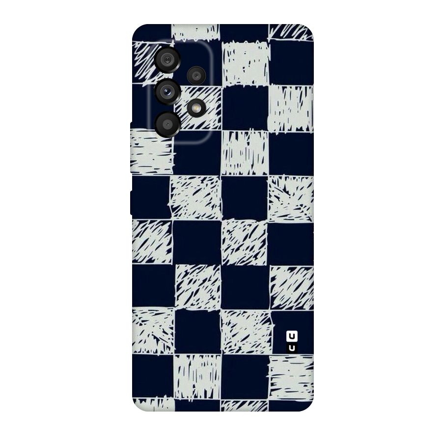 Sketchy Check Design Original Polycarbonate Back Case for Galaxy A53 5G