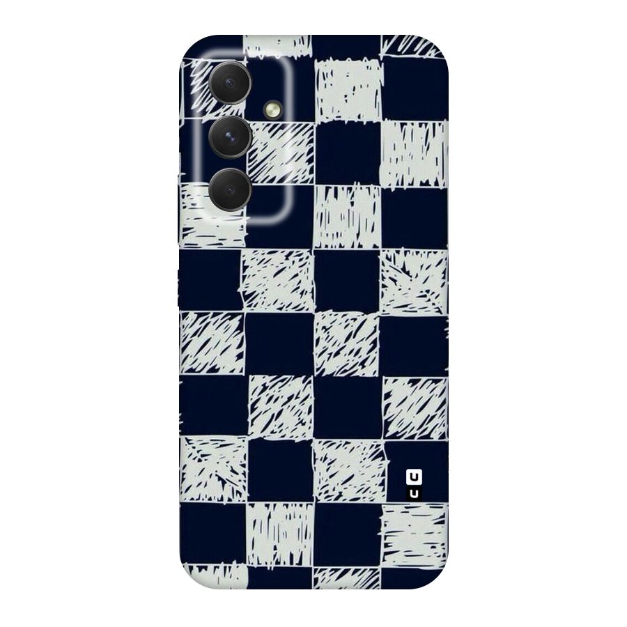 Sketchy Check Design Original Polycarbonate Back Case for Galaxy A54