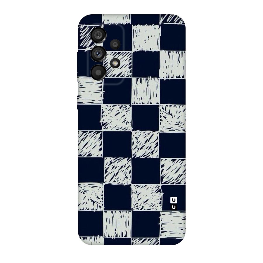 Sketchy Check Design Original Polycarbonate Back Case for Galaxy A73 5G