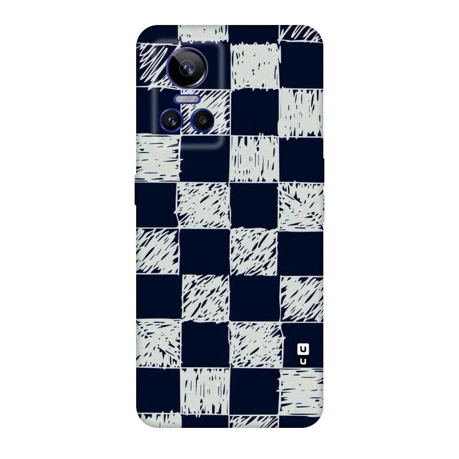 Sketchy Check Design Original Polycarbonate Back Case for Realme GT Neo 3
