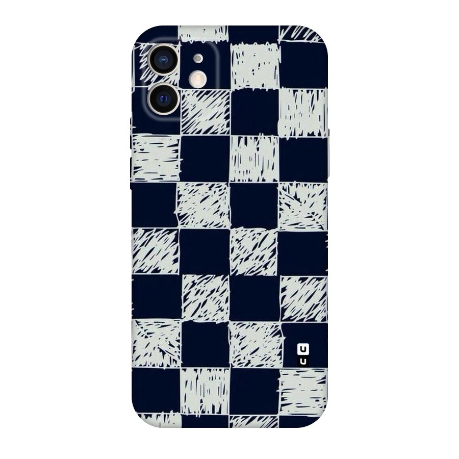 Sketchy Check Design Original Polycarbonate Back Case for iPhone 12