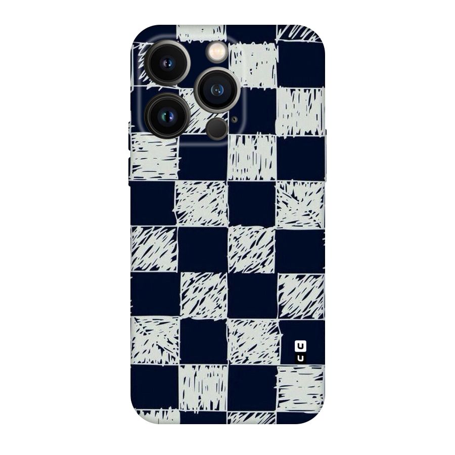 Sketchy Check Design Original Polycarbonate Back Case for iPhone 14 Pro