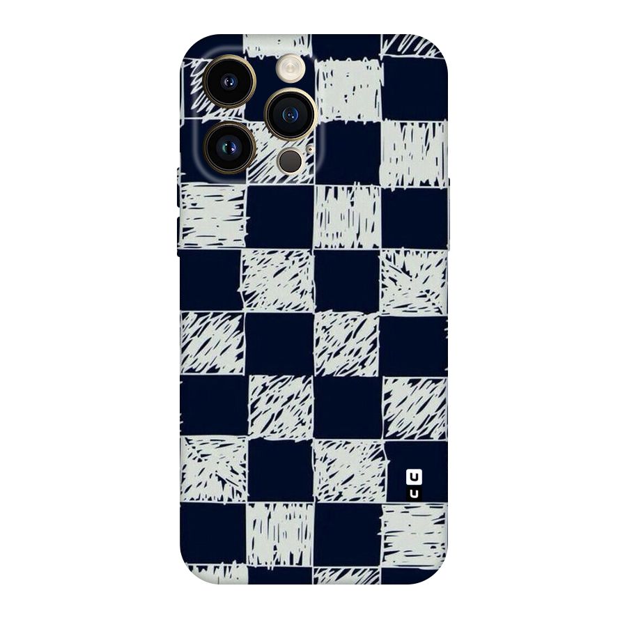 Sketchy Check Design Original Polycarbonate Back Case for iPhone 14 Pro Max