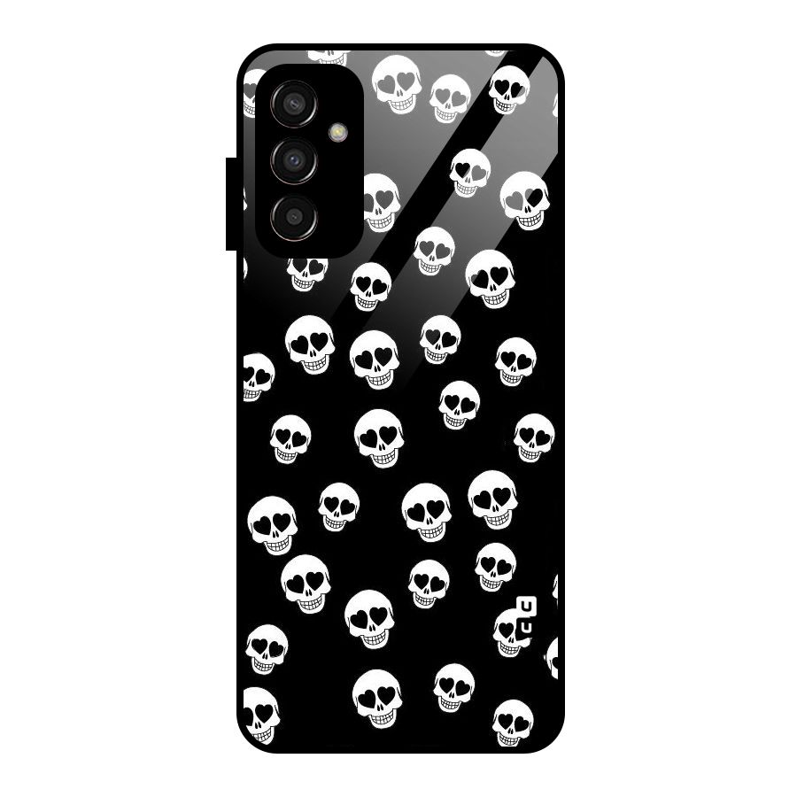 Skull Heart Glass Back Case for Galaxy F13