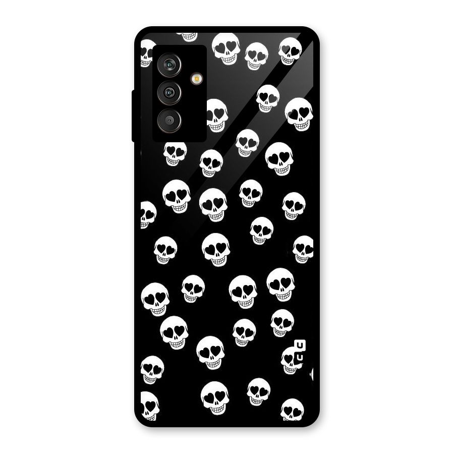 Skull Heart Glass Back Case for Galaxy M13