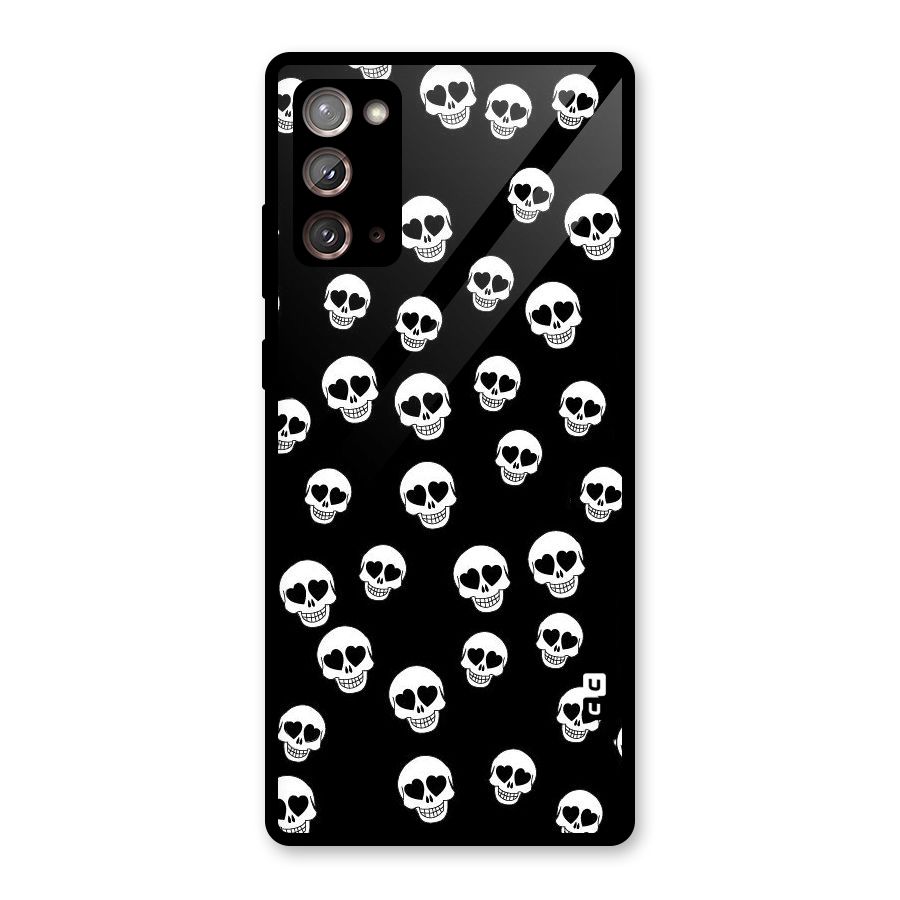 Skull Heart Glass Back Case for Galaxy Note 20