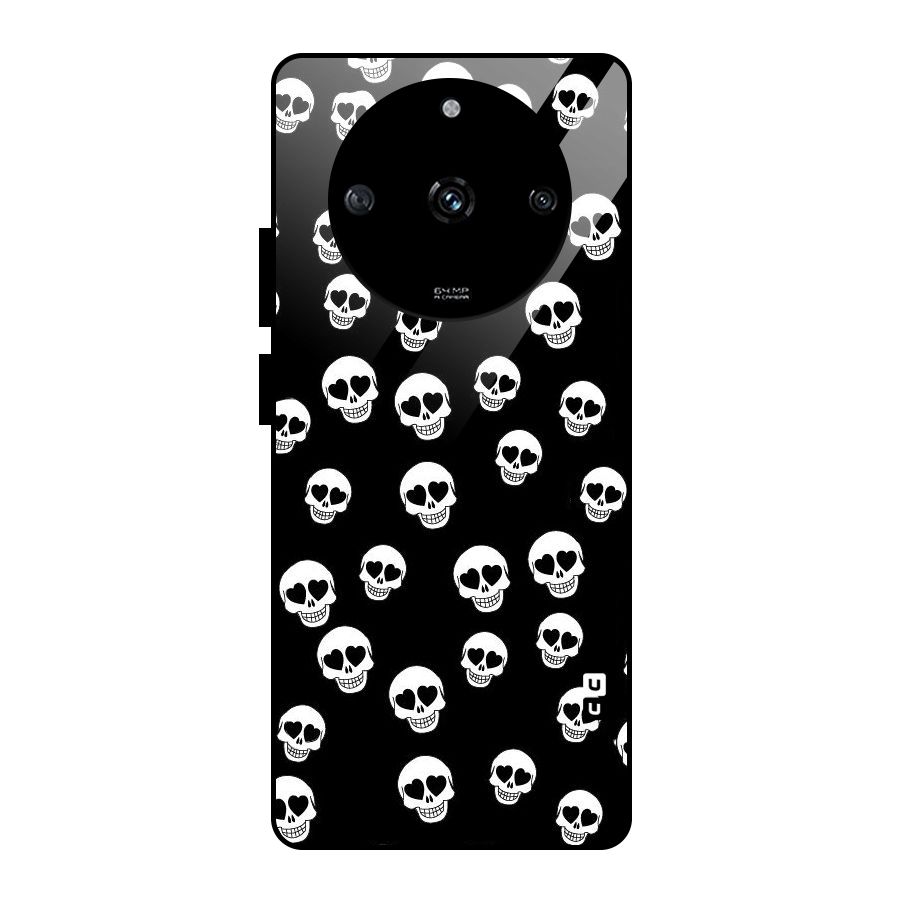 Skull Heart Glass Back Case for Realme Narzo 60 5G