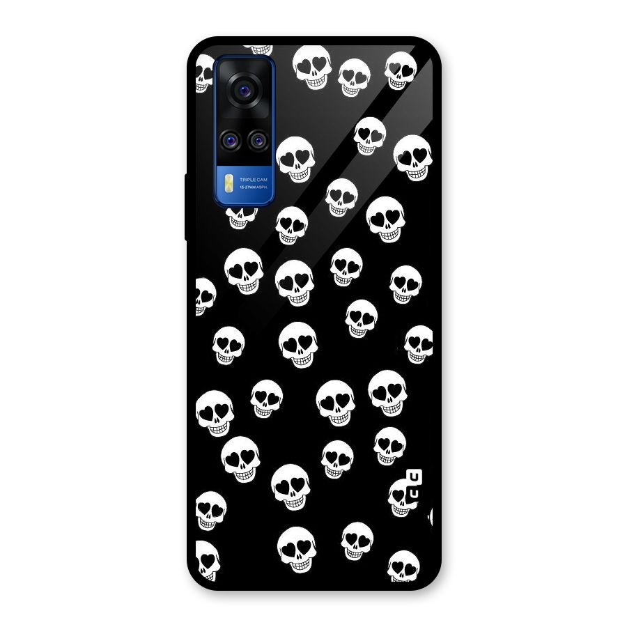Skull Heart Glass Back Case for Vivo Y31