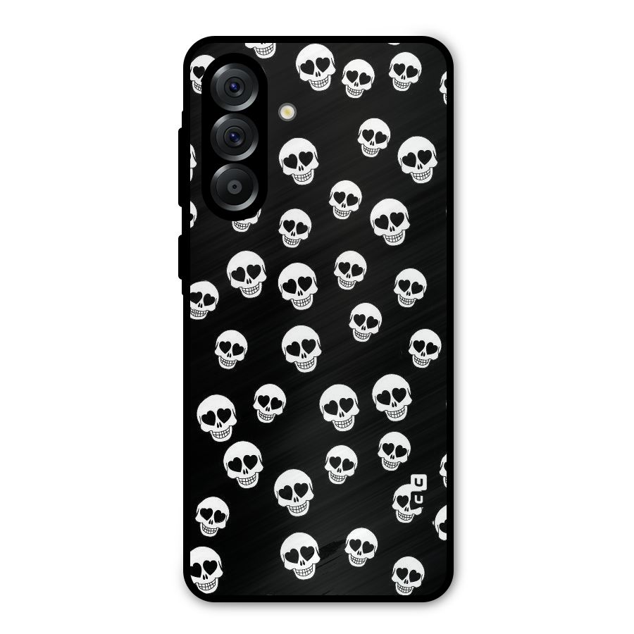 Skull Heart Metal Back Case for Galaxy A36