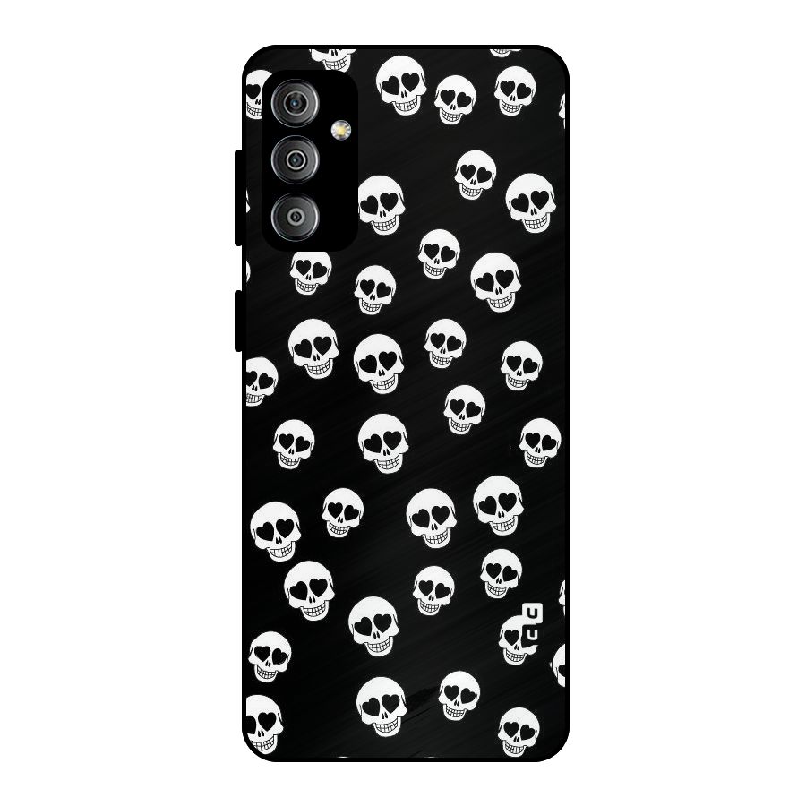 Skull Heart Metal Back Case for Galaxy F23
