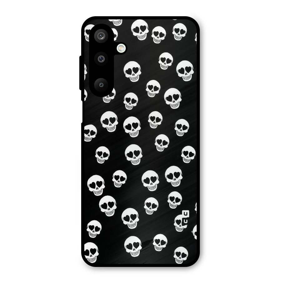 Skull Heart Metal Back Case for Galaxy M16